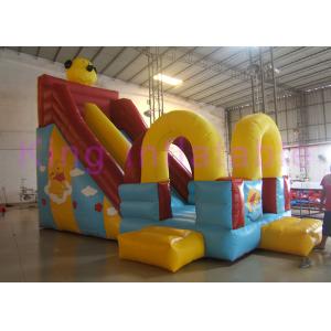 Red / Yellow / Blue One Broad Blow Up Dry Slide Waterproof  PVC Winnie The Pooh Toys