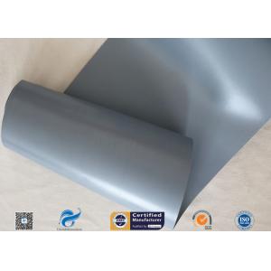 China Waterproof Grey PVC Coated Fiberglass Fabric 280gsm 0.25mm 39 Inches supplier