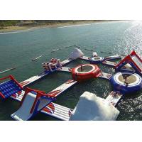 China Popular Floating Inflatable Island , Aquatic Inflatable Water Park Equipment For Adult on sale