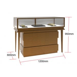 China Veneer MDF Glass Display Cabinets , Jewelry Watches Retail Shop Display supplier