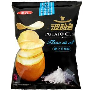 Enhance your Asian wholesale assortment  Fleur de sel  Sea salt 34g  /10 Bags- Asian Snack Brand Wholesale- Veggie Snack