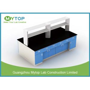 Steel Structure Lab Bench Furniture For HIV Laboratory Heat Resistance