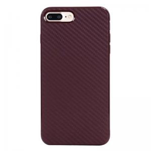 Soft TPU Carbon Fiber Pattern Cell Phone Case Back Cover For iPhone 7 6s Plus