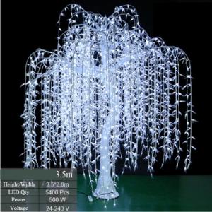 Outdoor LED Willow Tree Lights for Street Park Garden Decoration