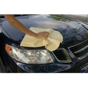 China NATURAL CHAMOIS Leather Car Cleaning Towels Drying Washing Cloth supplier