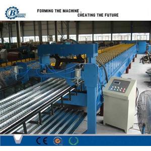 China Metal Steel Floor Deck Roll Forming Machine , Corrugated Roofing Sheet Making Machine supplier