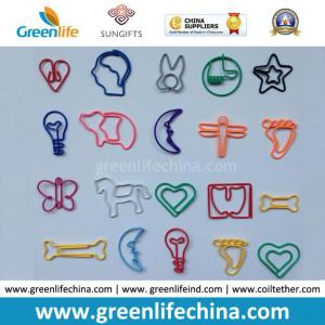 Custom Colored Fasionable Office Different Shapes Metal Paper Clips