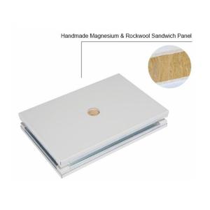 Waterproof Magnesium GMP Rockwool Sandwich Panel Thickness 100mm