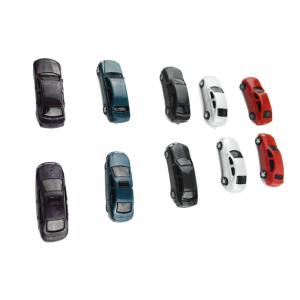 1:75 Scale Model Painted Car ABS Plastic Mini Car 6.3x2.1x1.8cm for model railway layout or toy