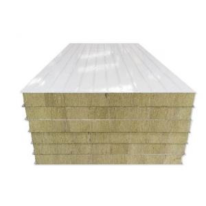 Heat Insulation Industrial Exterior Wall Rock Wool Sandwich Panel Sound Insulation And Fire Protection