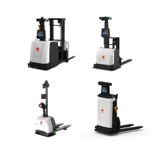 China Intelligent Warehouse Pallet Handling Unmanned Forklift Handling Autonomous AGV Forklift Robot wholesale