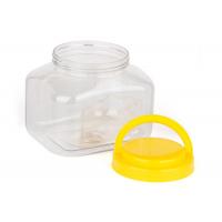 Irregular Shape Canned Food Clear Pet Jars Plastic Jar With Handle