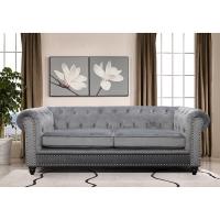 China Italian Furniture Modern Queen Sofa Living Room Furniture Velvet Tufted Gray Furniture Sofa Set 3+2 Luxury couch Settee on sale