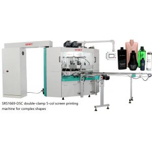 1800pcs/Hr 6bar Multicolor Screen Printing Machine For Round Bottle