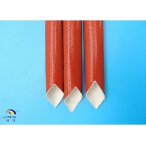 China Flexible Flame Retardant Silicone Coated Fiberglass Sleeving / Expandable Tubing supplier