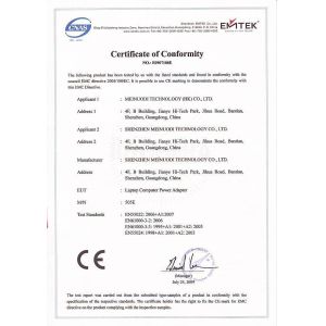 T.K海外co.、株式会社 Certifications