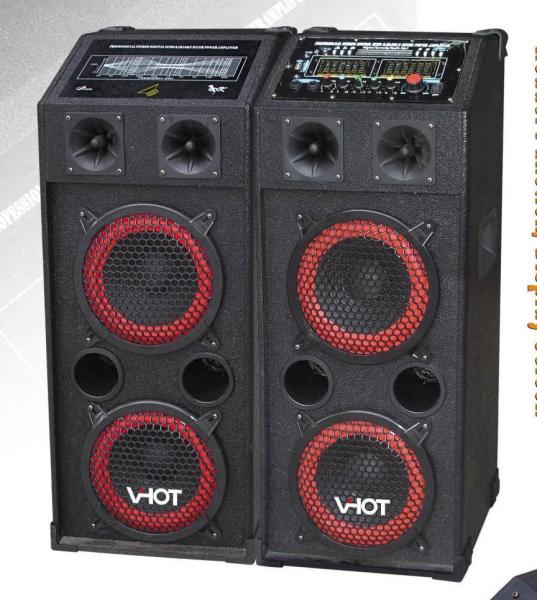 2.0CH professional active speaker with function USB/SD/FM