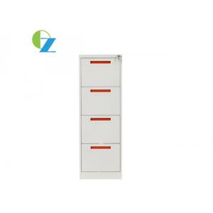OEM Vertical Steel Filing Cabinets , 4 Drawer Lockable File Storage Cabinet
