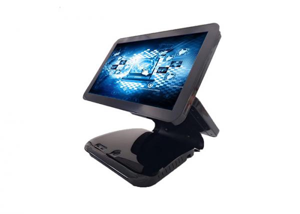 Aluminium Pc Based Pos System Dual Display 10 Points Capacitive Touch Screen