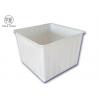 K700Kg Rotomolding Poly Box Truck , Flat Sided Bulk Heavy Duty Laundry Cart On