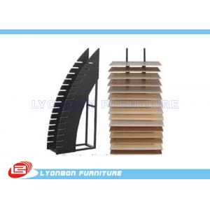 China Durable Black OEM MDF Display Rack / Floor Dipslay Present For Shopping Center supplier