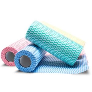 Spunlace Non-Woven Disposable Cleaning Kitchen Wipe Kitchen Wiping Cloth Nonwoven Fabric Roll