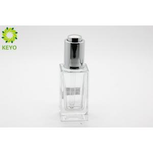 Heat Resistant Glass Liquid Foundation Packaging Bottle 30ml With Press Dropper