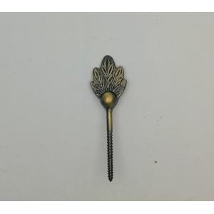 China Leaf Shape Coffin Screws 2.6*9cm Dimension Funeral Decoration SGS Approved supplier
