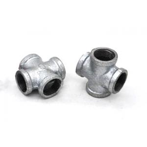 China Galvanized Cross Black Malleable Cast Iron Pipe Fittings supplier