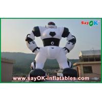 China Large Inflatable Characters Outdoor White 10 Meter Inflatable Robot Inflatable Cartoon Characters For Advertising on sale