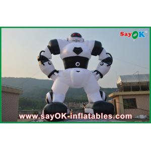 Large Inflatable Characters Outdoor White 10 Meter Inflatable Robot Inflatable Cartoon Characters For Advertising