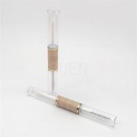 China Double Ended Plastic Lip Gloss Tube Bulk Bamboo Transparent 5ml 2 In 1 on sale