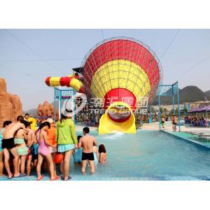 Aqua Park Products / Super Tornado Fiberglass Water Slides 14.6m Platform Height for Themed Water Park