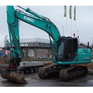 Green Used Kobelco Excavator Radius 6460mm Old Kobelco Excavator