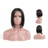 China Short Black Human Hair Lace Front Bob Wigs Straight 10 Iches - 18 Inches wholesale
