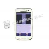 China White Samsung S4 Mobile Phone Poker Cheat Device Marked Playing Cards Analyzer on sale