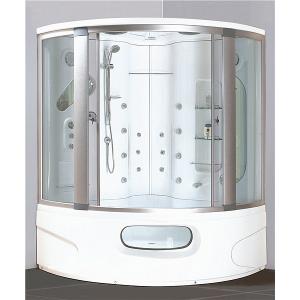 China Modern Corner Shower Tub Combo , Steam Shower Cubicle Enclosure Bath Cabin With Jets supplier