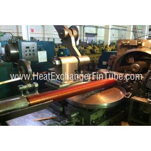 China Sulco Helicoidal que refrigera a máquina encaixada do tubo de aleta, o tipo Alu de G & o cobre supplier