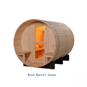 China Smartmak Household Pine Wood Burning Barrel Sauna Outdoor Steam Room supplier