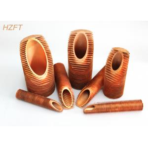 Cold Worked Copper Finned Tube For Air Cooling / Finned Tubes Heat Exchanger