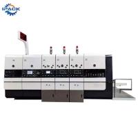 China 3 4 Colors Corrugated Carton Flexo Printing Machine for Die Cutting on sale