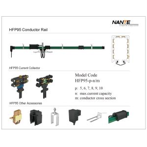China Sistema ferroviário 50A atual do condutor de HFP95 5-10 Polos 100A ao comprimento padrão 4M da tensão 660V supplier