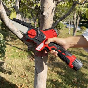 6Inch Garden Pruning Cutter Power Battery Tools Cordless Pruner Mini Chain Saws 21V