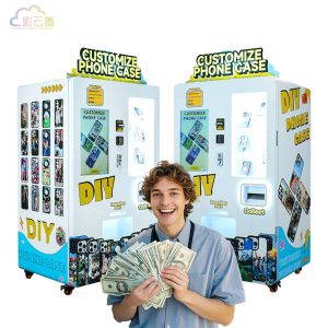 China 全国語対応の電話ケース販売機 変形インクドロペット技術 supplier