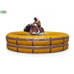 China Adult And Kids Giant Inflatable Outdoor Games Mechanical Bull Ride Game supplier