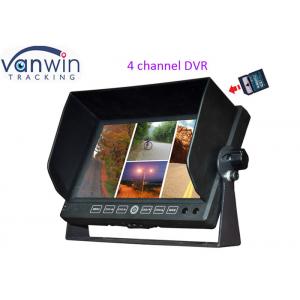 China Car 7 inches 4CH TFT LCD Monitor DVR recording Quad Image With support 32G supplier