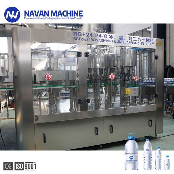 China El agua automática máquina de rellenar la capsuladora Function 3 de la lavadora en 1 para la pequeña botella supplier