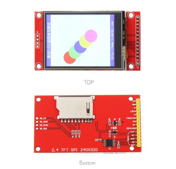 2.4インチ ILI9341 SPI 320*240 TFT LCDスクリーンモジュール LCDディスプレイ PCBボード付き