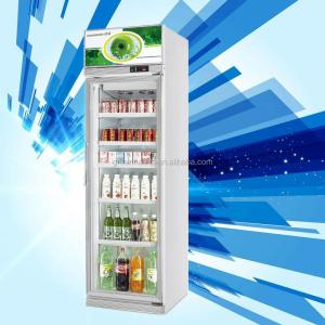 452L Mini Glass Door Display Cooler 1 Door Display Freezer For US Standard 17 Cu.Ft.