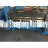 Small Corrugated Sheet Metal Roof Roll Forming Machine / Roof Panel Making